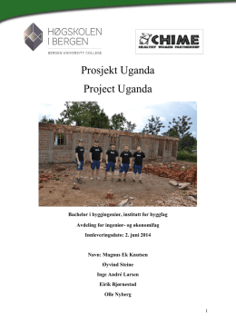Bacheloroppgaven - Prosjekt Uganda