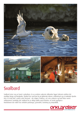 Svalbard - Orklareiser
