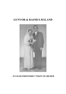 GUNVOR & RASMUS HÅLAND