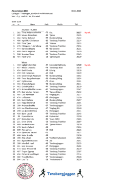 2013 resultater - Tønsberg Triathlonklubb