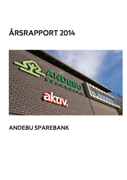 2014 - Andebu Sparebank