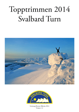 Topptrimmen 2014 Svalbard Turn