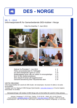 Info-hefte Nr 3-2012 PDF-fil for utskrift - DES