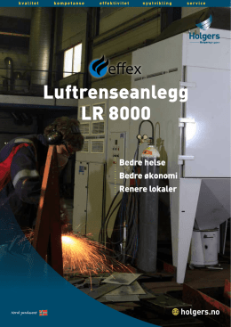 Brosjyre Effex Luftrensesystem (pdf)