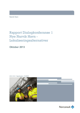 Rapport dialogkonferanse 1 oktober 2013
