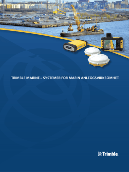 trimble marine – systemer for marin anleggsvirksomhet