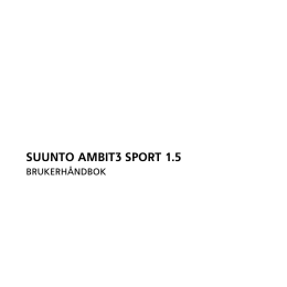 SUUNTO AMBIT3 SPORT 1.5
