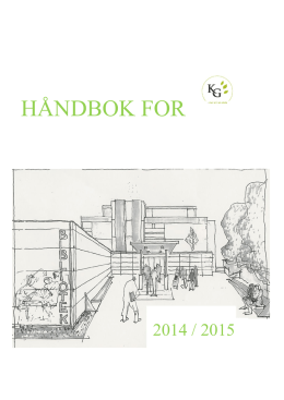 Håndbok for KG 2014-2015