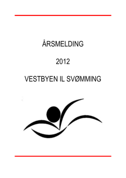 Årsmelding_2012 - Vestbyen Svømming