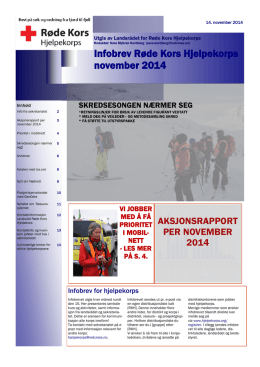 Infobrev Røde Kors Hjelpekorps november 2014