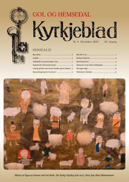Kyrkjeblad nr. 6 2014 - Gol kyrkjelege fellesråd > Forside