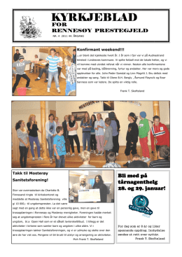 Kyrkjeblad 2011-4 - Rennesøy kyrkjelege fellesråd > Forside