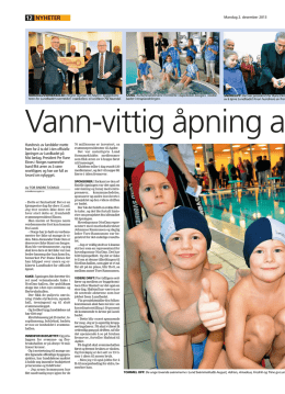Avisen Agder - Lund Svømmeklubb