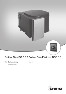 Boiler Gas BG 10 / Boiler Gas/Elektro BGE 10