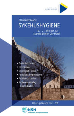 Program - Norsk Forum for sykehushygiene
