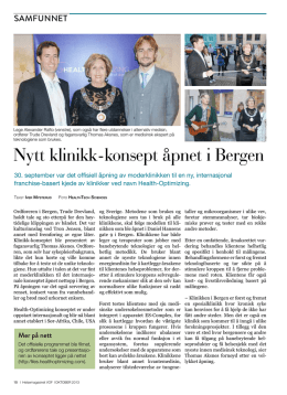 Nytt klinikk-konsept åpnet i Bergen