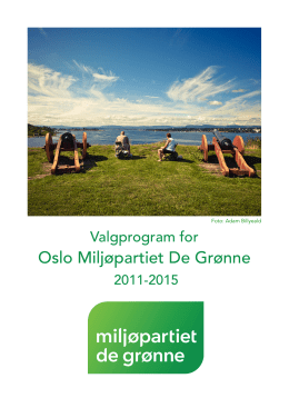 Oslo MDG 2011-15 - Miljøpartiet De Grønne