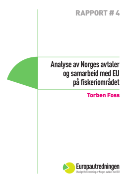 Analyse av Norges avtaler og samarbeid med EU på fiskeriområdet