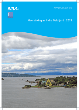 Overvåking av Indre Oslofjord i 2013 - Fagrådet for vann