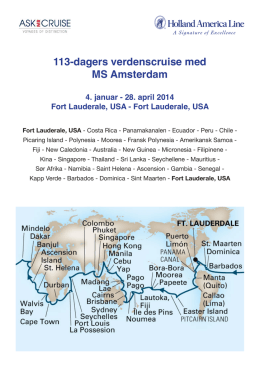 113-dagers verdenscruise med MS Amsterdam 4