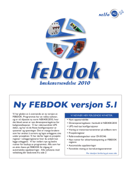 Ny FEBDOK versjon 5.1