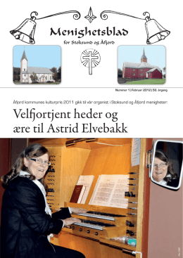Velfjortjent heder og ære til Astrid Elvebakk