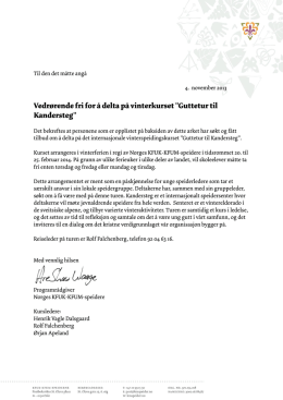 Skriv for skolefri Guttetur til Kandersteg 2014