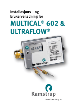 MULTICAL® 602 & ULTRAFLOW®