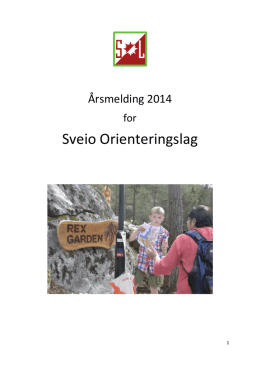 Årsmelding 2014 - Sveio O-Lag