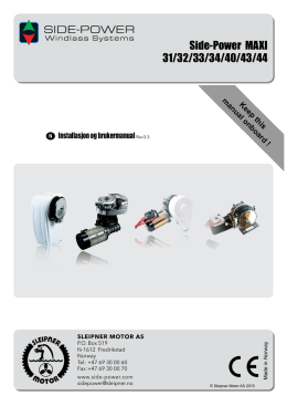 Manual - Sleipner Motor AS