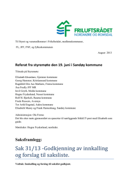 Referat fra styremøte den 19.juni på Sandøy