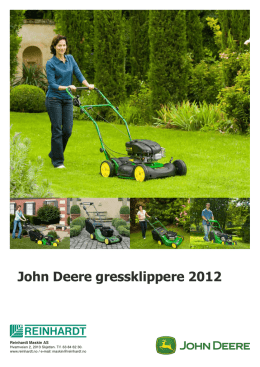John Deere gressklippere 2012