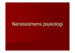 Narsissismens psykologi