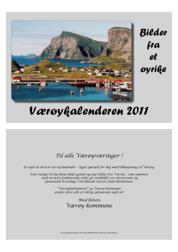 Værøykalender 2011 - værøya.no