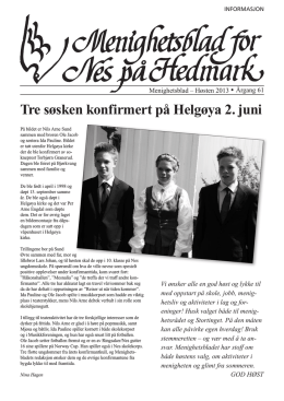 Tre søsken konfirmert på Helgøya 2. juni