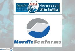 Presentasjon Nordic Seafarms 2012