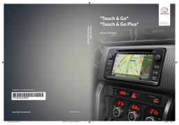 "Touch & Go" "Touch & Go Plus" - Toyota