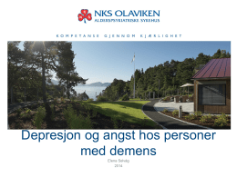 Depresjon og angst hos personer med demens