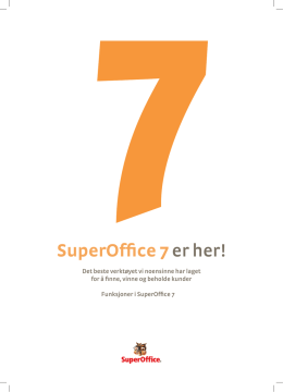 SuperOffice 7er her!