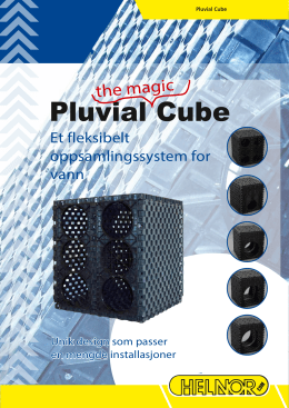 Brosjyre Pluvial Cube