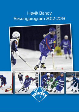 Høvik Bandy Sesongprogram 2012-2013