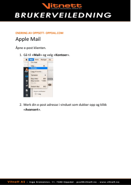 Apple Mail - Vitnett AS