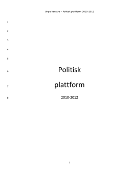 Politisk plattform