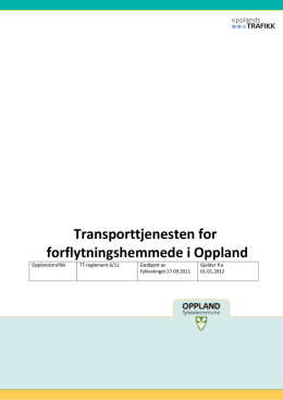 Reglement TT transport
