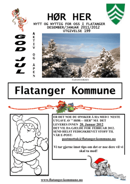 Des 2011/jan 2012 - Flatanger kommune
