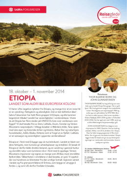 Etiopia - Sabra Fokusreiser