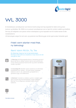 WL 3000 - Waterlogic Norge AS