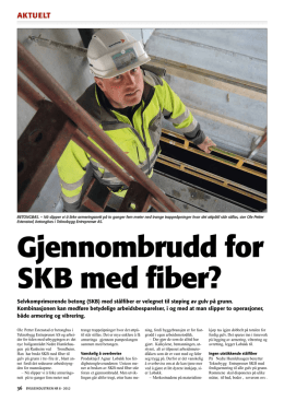 Gjennombrudd for SKB med fiber?
