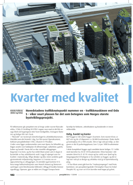 Kvarter med kvalitet - Velkommen til Oslo S Utvikling