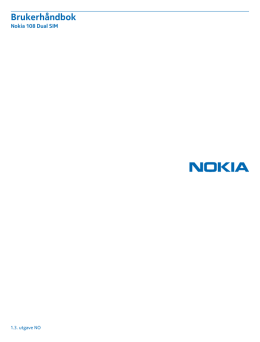 Brukerhåndbok for Nokia 108 Dual SIM